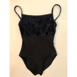 Black XS Daniela Velvet Yumiko Leotard